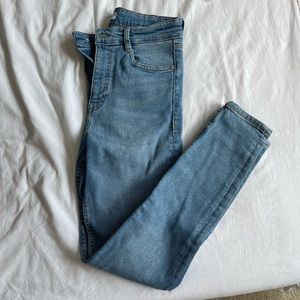 High Rise Blue Skinny Jeans - Zara (8)